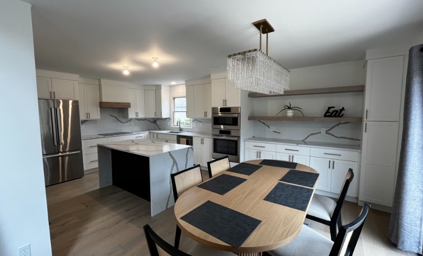 Quartz Elegance Kitchen near Ann Arbor Michigan